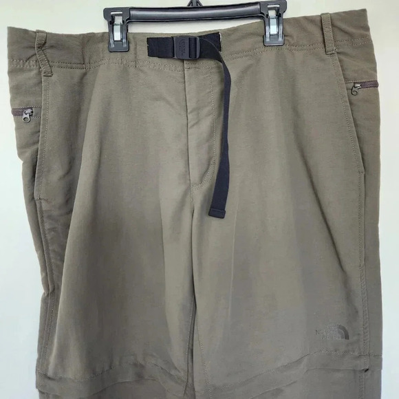 THE NORTH FACE Mens 38x32 Paramount Trail Convertible Pants Outdoor Hiking Green - Picture 2 of 8